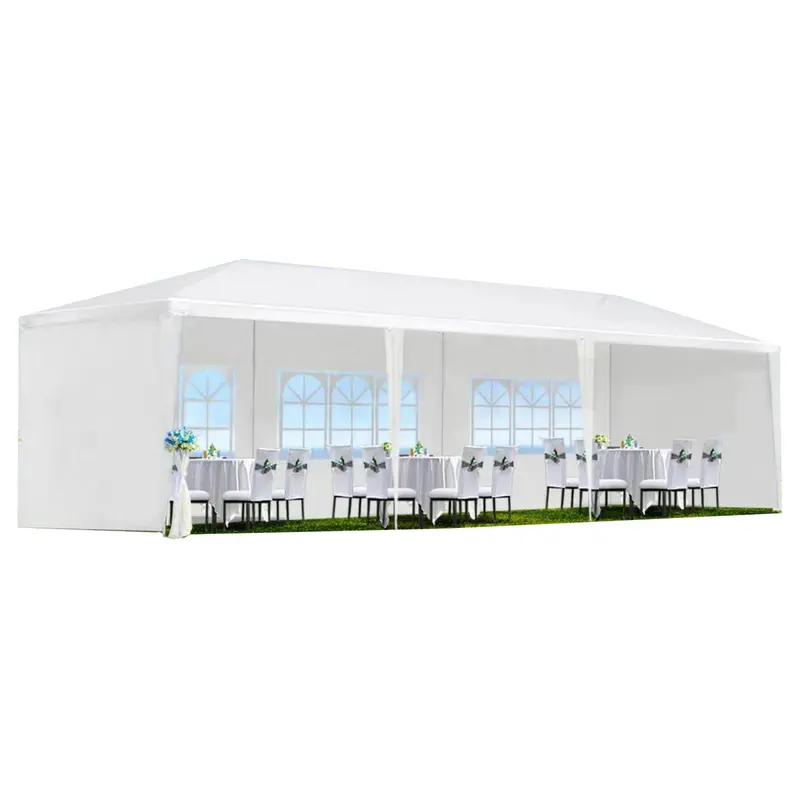10 Ft X 30 Ft Pop-Up Wedding Canopy Tent With Detachable Sidewalls 2