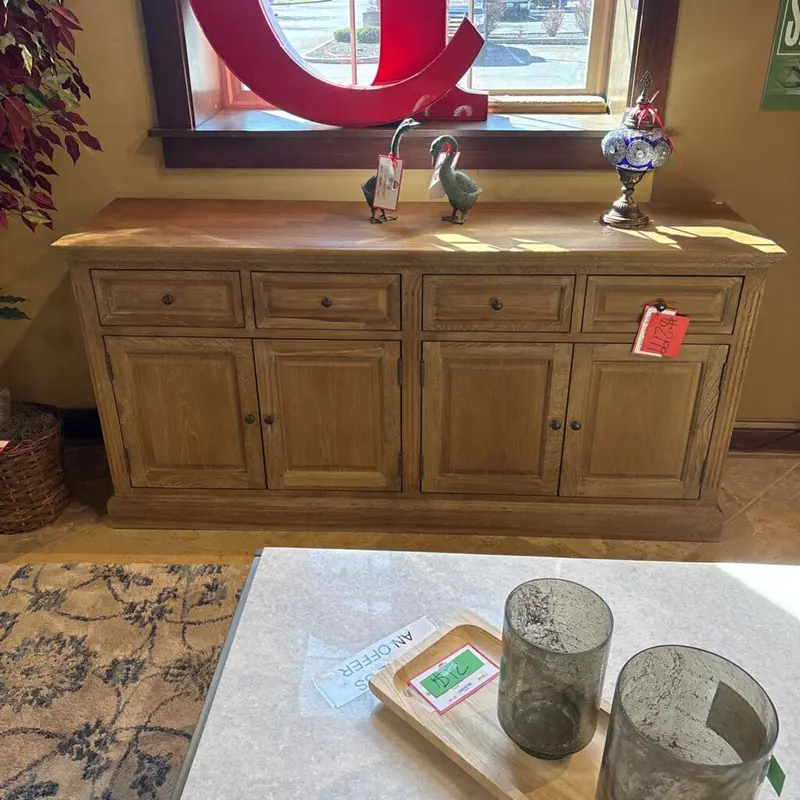 4-Drawer 4-Door Lw Buffet Or Sideboard In Modern Finish (Bahh Model) 1