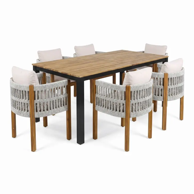 7-Piece All-Weather Outdoor Dining Set 2