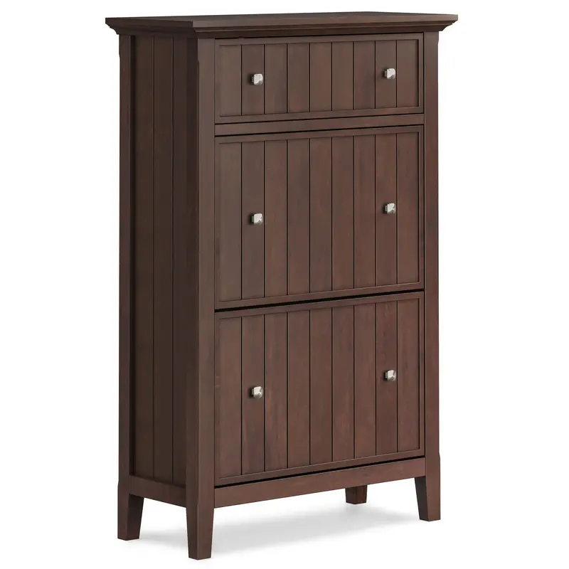 Acadian Brown Shoe Storage Cabinet For Entryways 1
