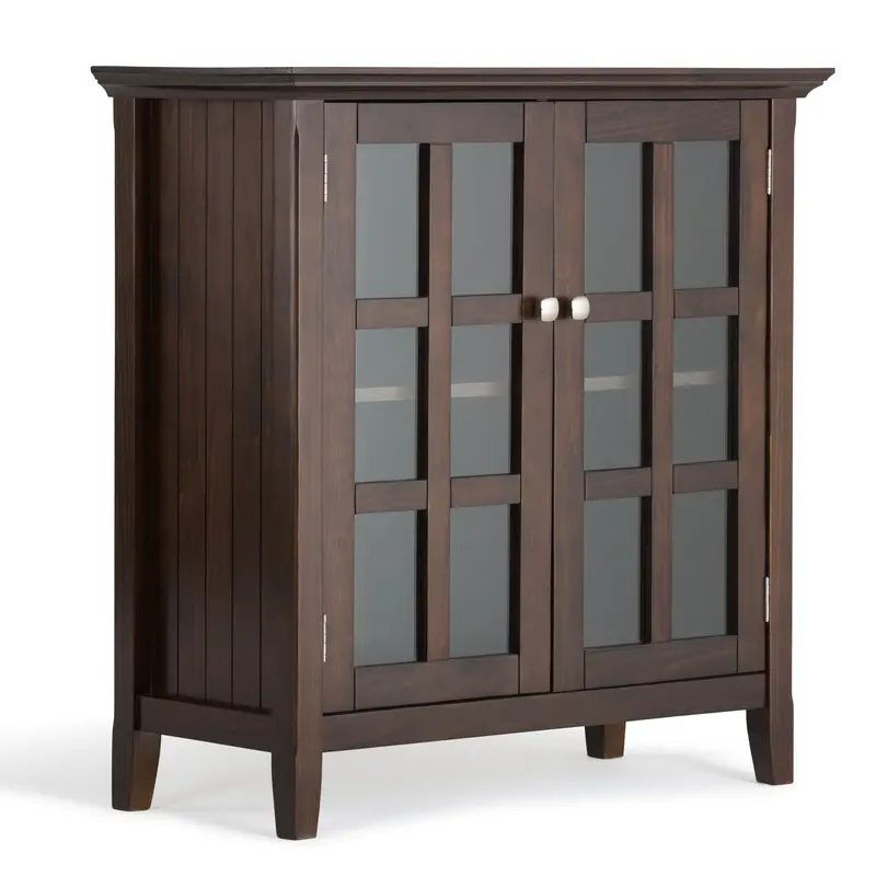 Acadian Low Storage Cabinet – Brunette Brown Media & Display Unit 1