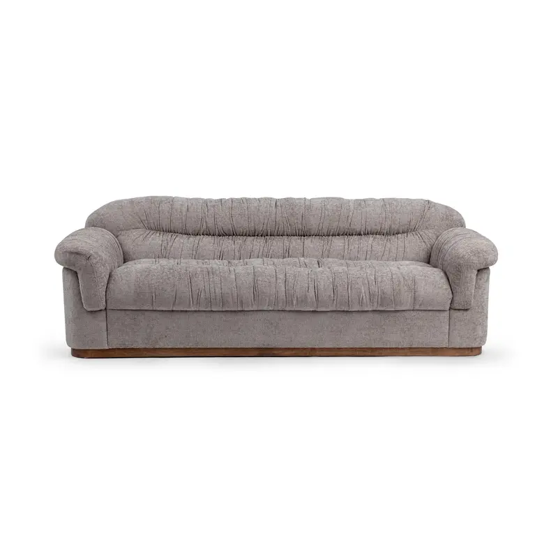 Adam Smoky Pearl Fabric Sofa 1