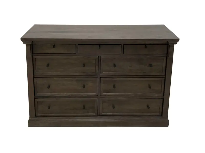 Adelaide Cocoa Brown 9-Drawer Dresser With Solid Wood Construction 1