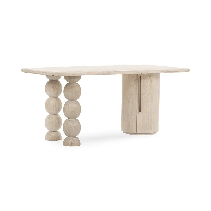 Adir Modern Desk In Cream Finish 1