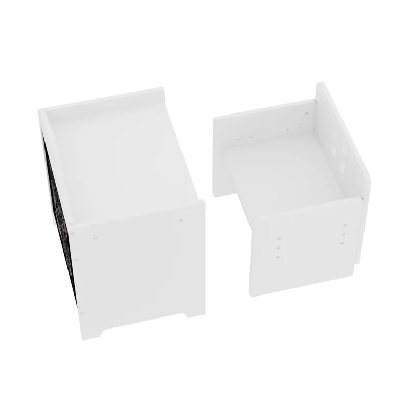 Adjustable Montessori Weaning Table And Chair Set For Toddlers – White 1