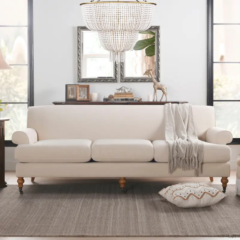 Alana Lawson Modern Tightback Sofa With Three Cushions 1