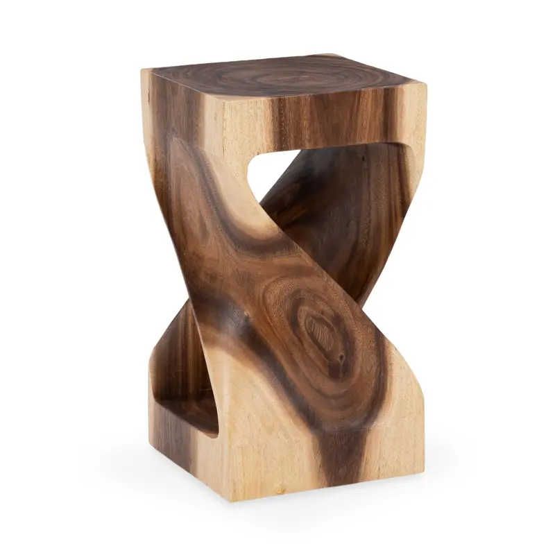 Alia Slim Profile Accent Table – Pure Natural Wood Grain 1
