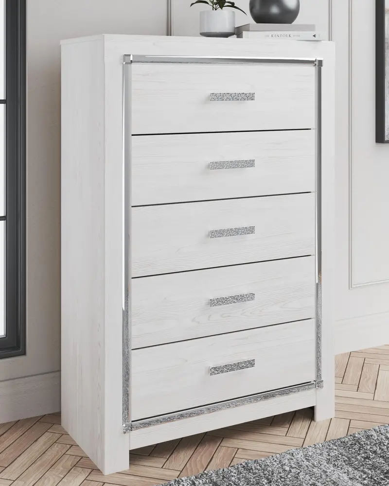 Altyra Five-Drawer Wooden Chest Of Drawers 1