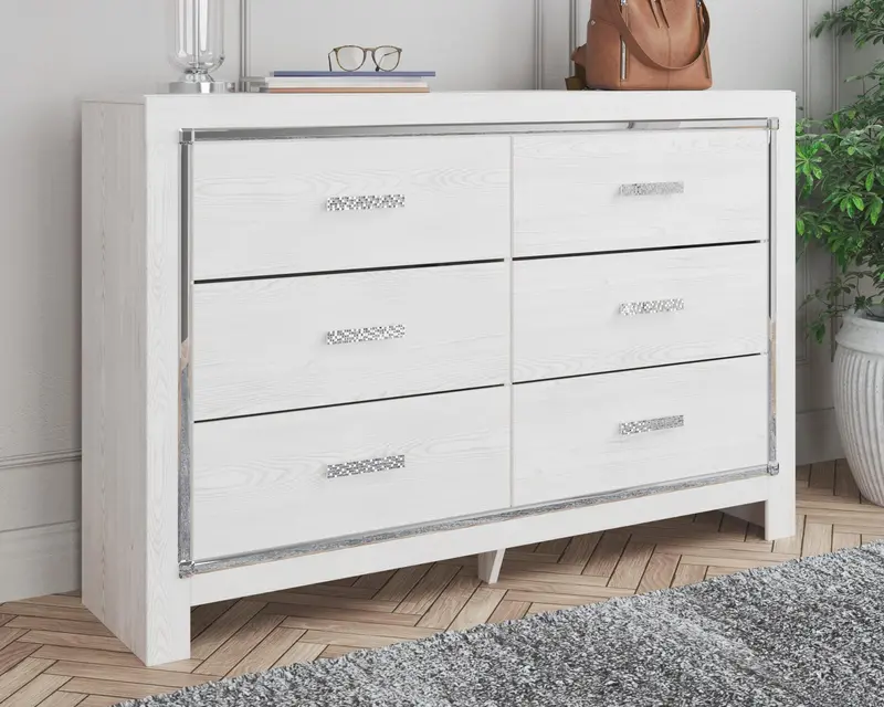 Altyra Six-Drawer Dresser With Modern Hardware 1