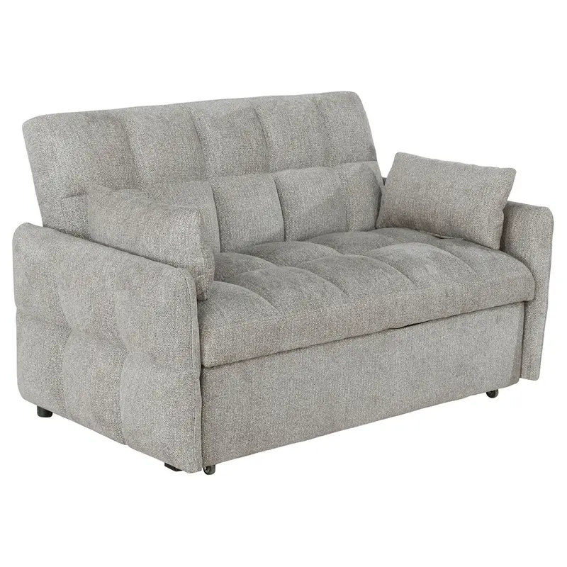 Alvara Tufted Pull-Out Sleeper Sofa With Cushioned Backrest 1