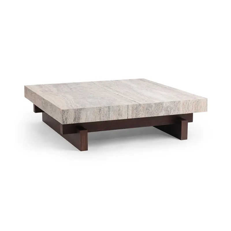 Alysa Riverstone Blend Square Coffee Table 1