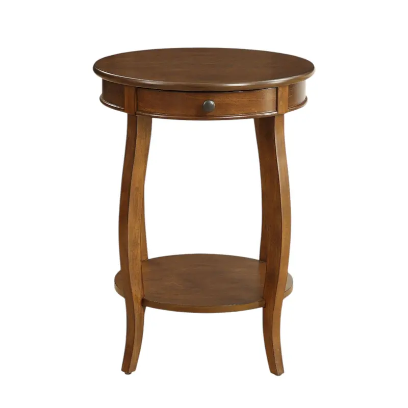 Alysa Walnut Veneer Accent Table 1
