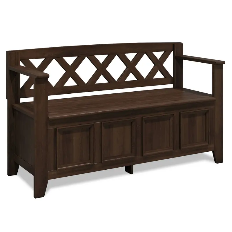 Amherst Compact Entry Bench With Hidden Storage 2
