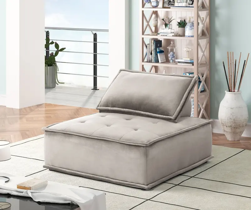 Anna Armless Lounge Chair For Modern Living Spaces 1