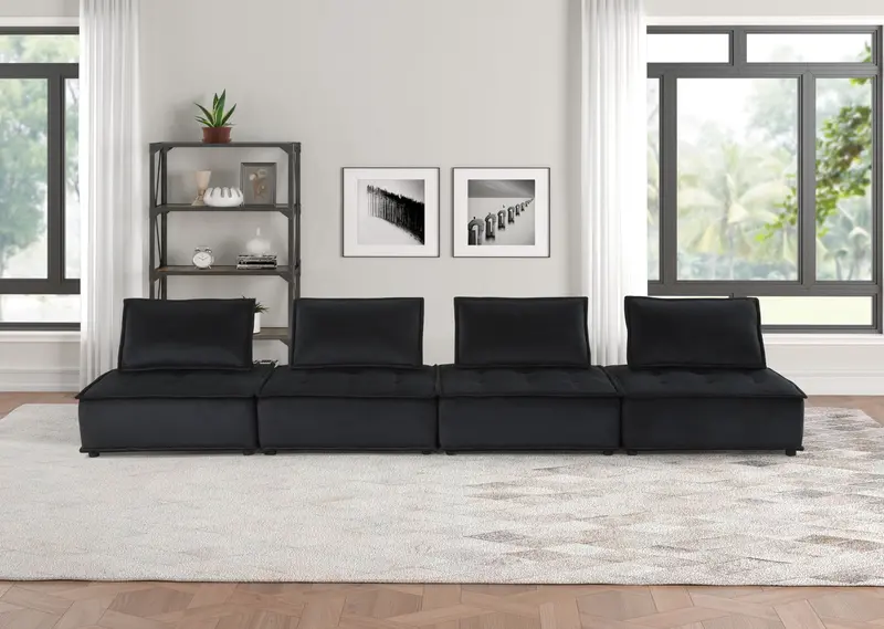 Anna Soft-Modular Sofa With Deep Cushioning And Premium Fabric Upholstery 1
