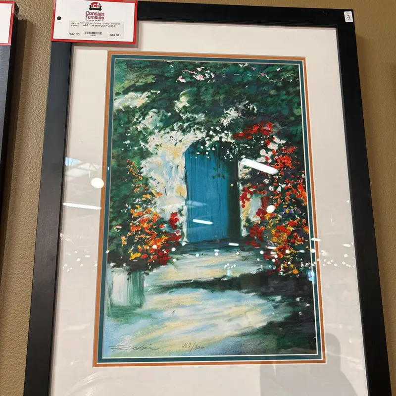Art Print: "The Blue Door" – Evocative Wall Art (Ls) 1