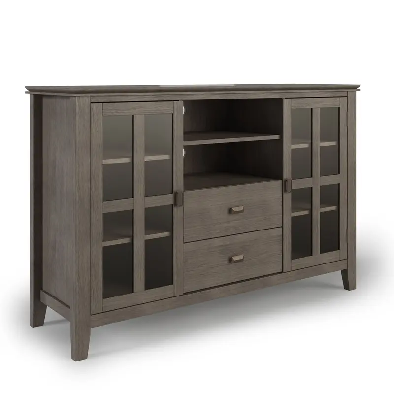 Artisan Elevated Tv Media Stand – Sleek Tall Design With Ventilation 5