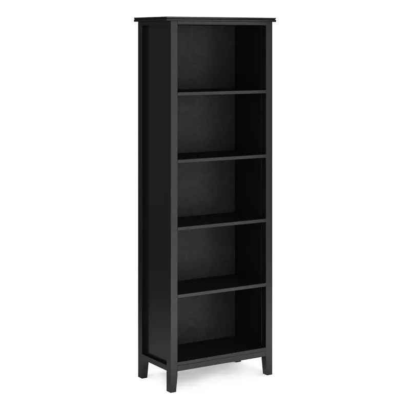 Artisan Five-Shelf Bookcase – Solid Wood Handmade Etagere 1