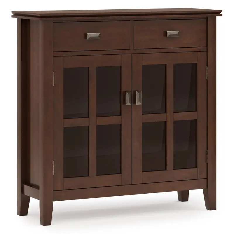 Artisan Russet Brown Entryway Storage Cabinet 1