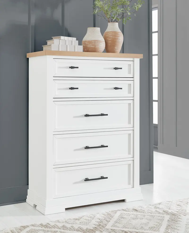 Ashbryn Five-Drawer Tall Chest 1