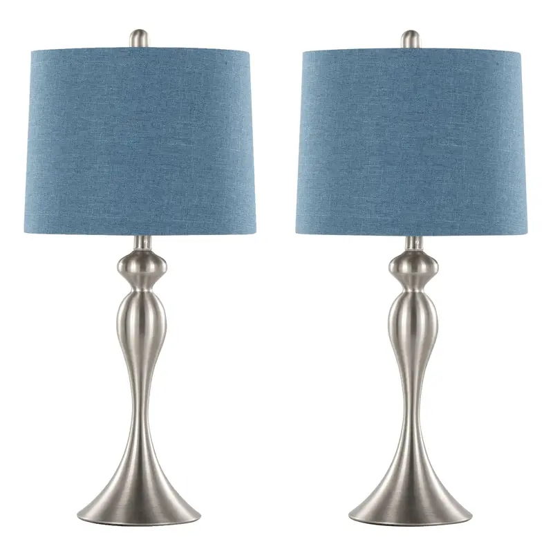 Ashland Matte Ceramic Table Lamps – Contemporary Set Of 2 1