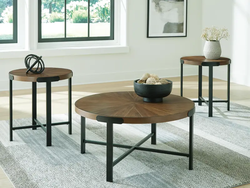 Ashley Express Crosstrail 3-Piece Occasional Table Set 1