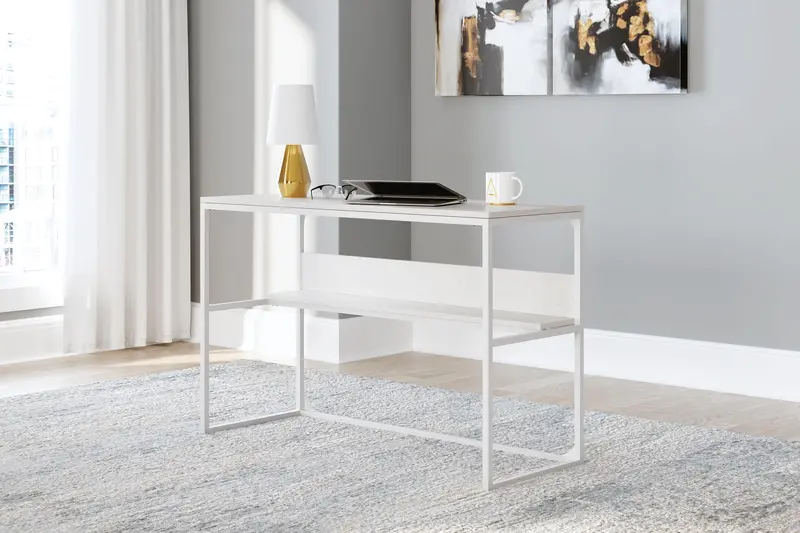 Ashley Express Deznee Home Office Desk – Compact Workspace With Cable Management 1