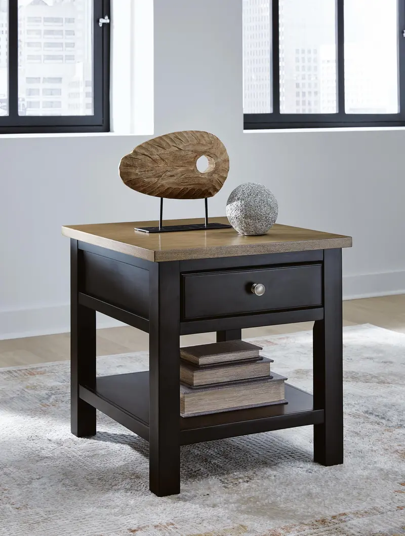 Ashley Express Drazmine Rectangular Wood End Table 1