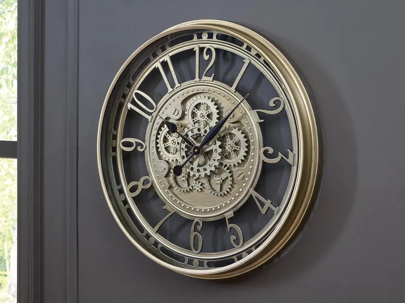 Ashley Express Gilover Wall Clock – Round Analog Design 1