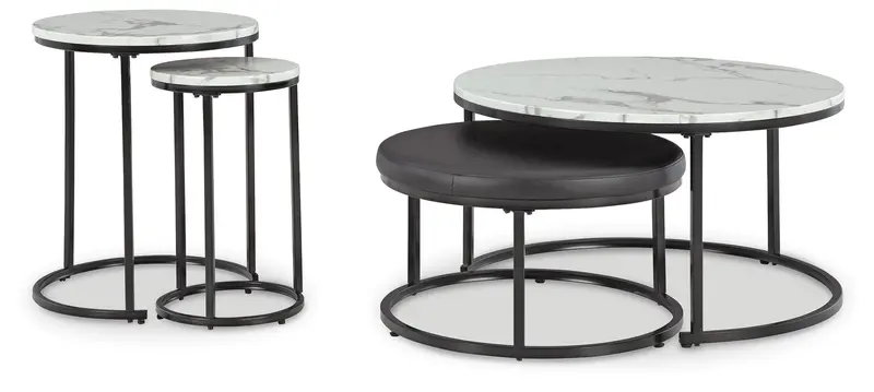 Ashley Express Jusmour 4-Piece Nesting Table Set – Space-Saving Design 1