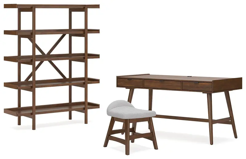 Ashley Express Lyncott Home Office Set: Desk, Chair & Storage 1