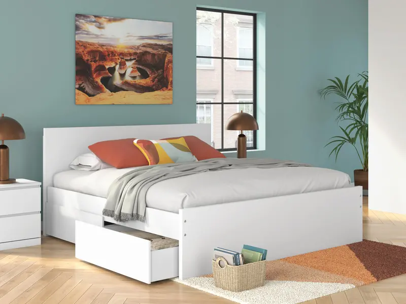 Ashley Express Onita King Panel Platform Bed With Integrated Storage 1