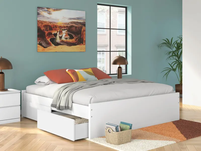 Ashley Express Onita King Platform Bed With Dual-Side Storage 1