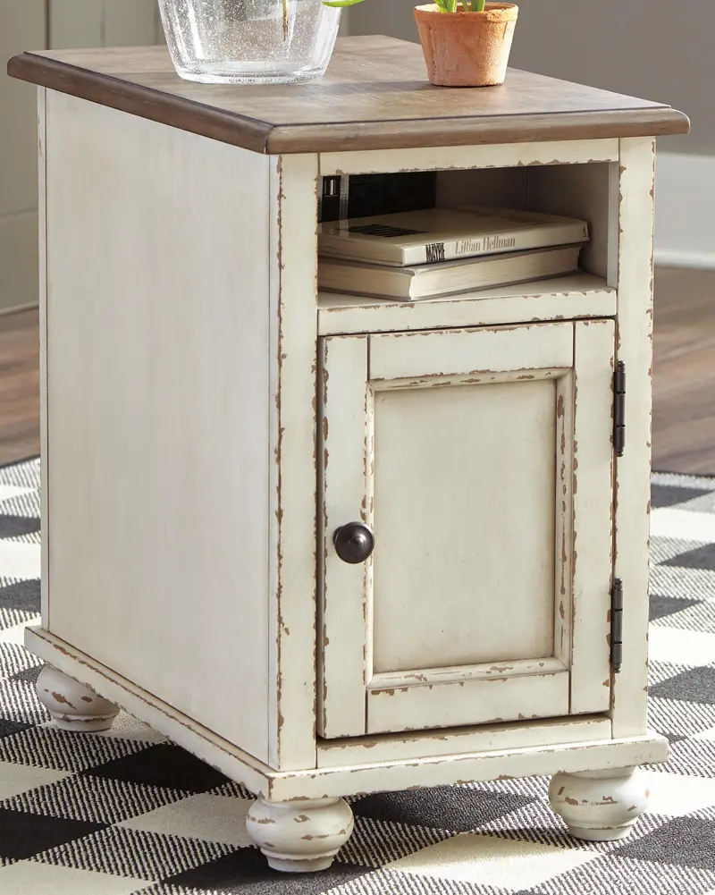Ashley Express Realyn Compact Side End Table For Chairs 1