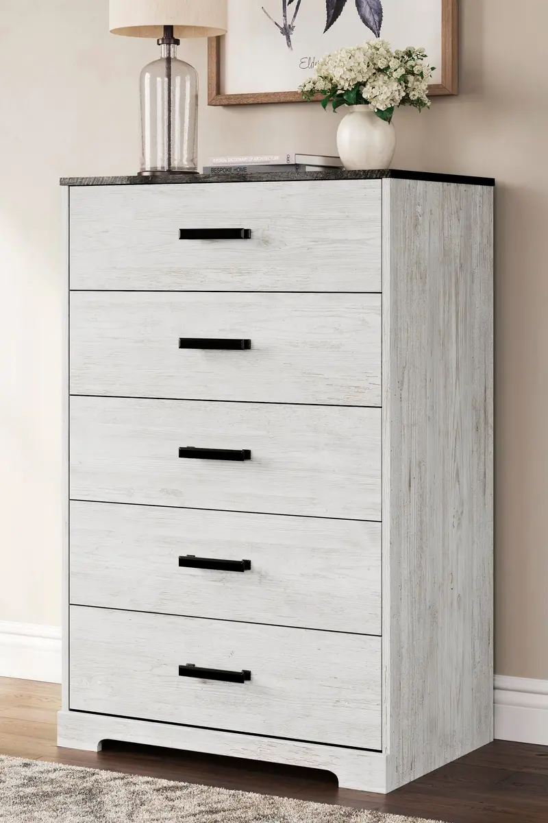 Ashley Express Shawburn 5-Drawer Chest – Rustic Elegance Meets Functionality 1