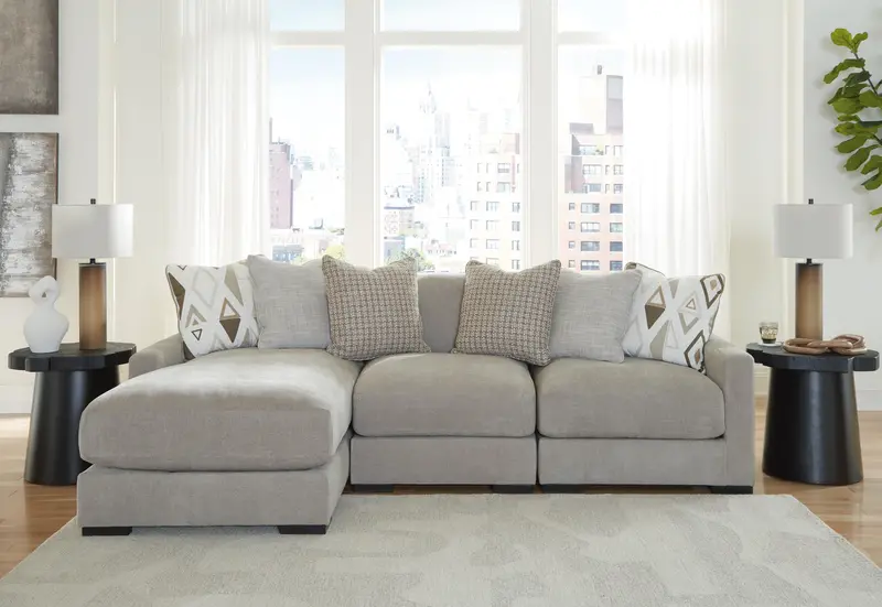 Aslan Court 3-Seat Sectional Sofa With Chaise 1