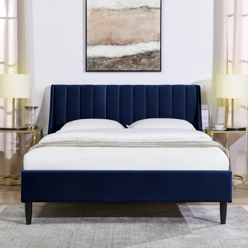 Aspen Tufted Platform Bed – Vertical Button-Tufted Headboard With Storage Base 13