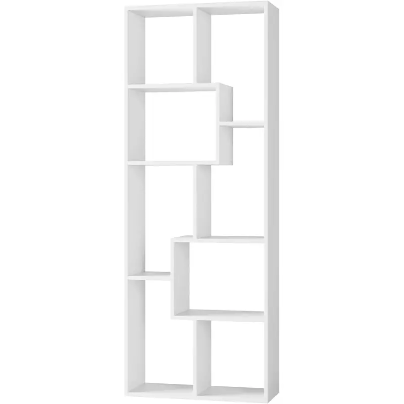 Asymmetrical Five-Tier Display Shelf And Bookcase 1