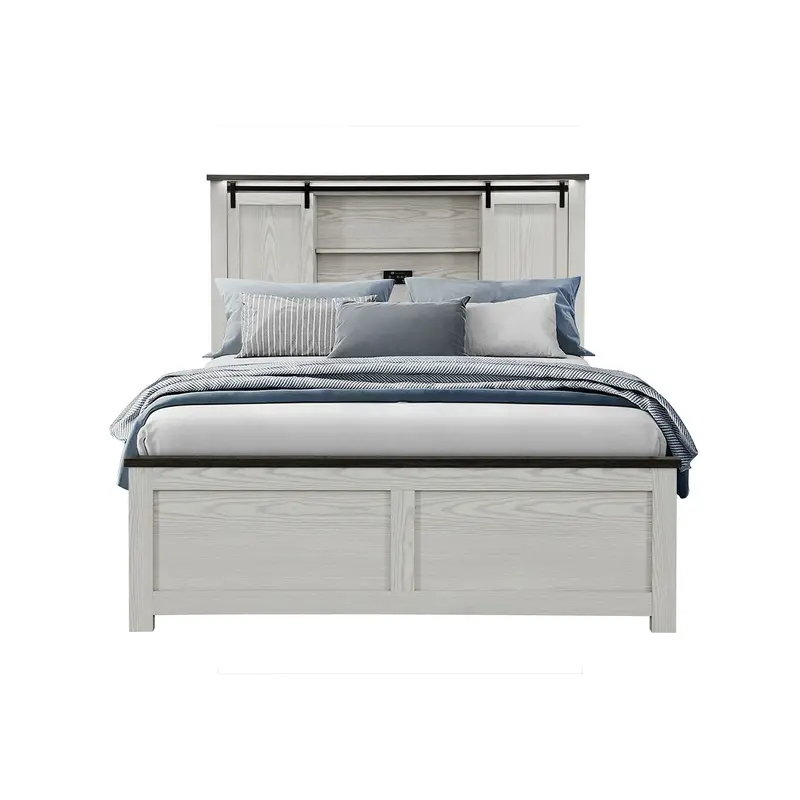 Avery Bed With Functional Bookcase Headboard 1