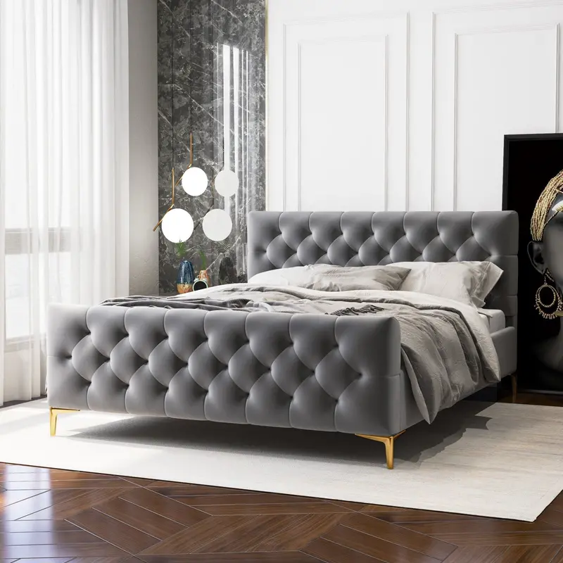 Bailey Elegant Bed Frame – Refined Bedroom Centerpiece 1