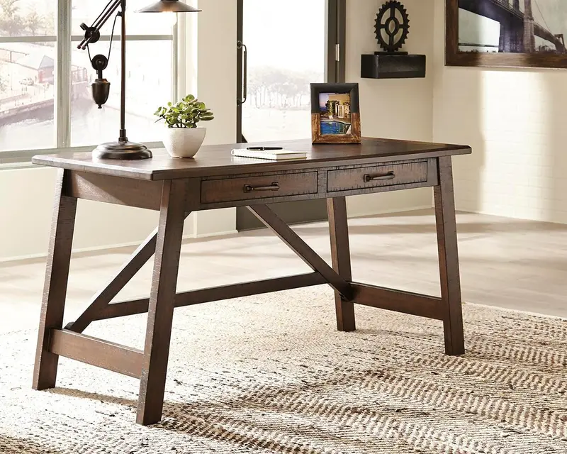 Baldridge Executive-Style Home Office Desk 1