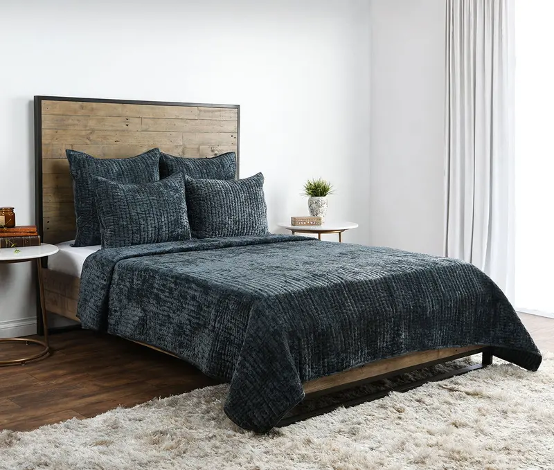 Bari Velvet Quilt Set – Rich Texture And Vibrant Color Options 2