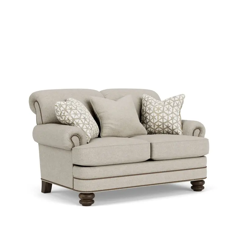 Bay Bridge Nailhead-Accented Loveseat 1