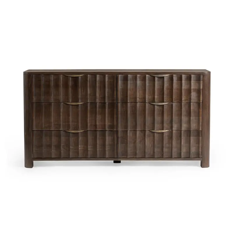 Baylee Cocoa Brown Six-Drawer Dresser 1