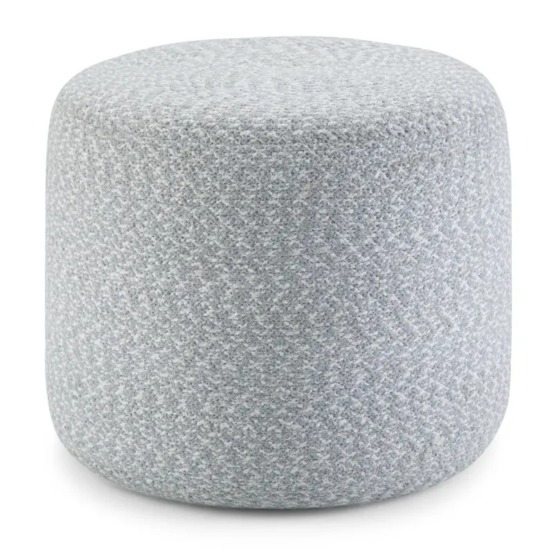 Bayley Round Braided Pouf – Versatile Floor Seating & Footrest 3