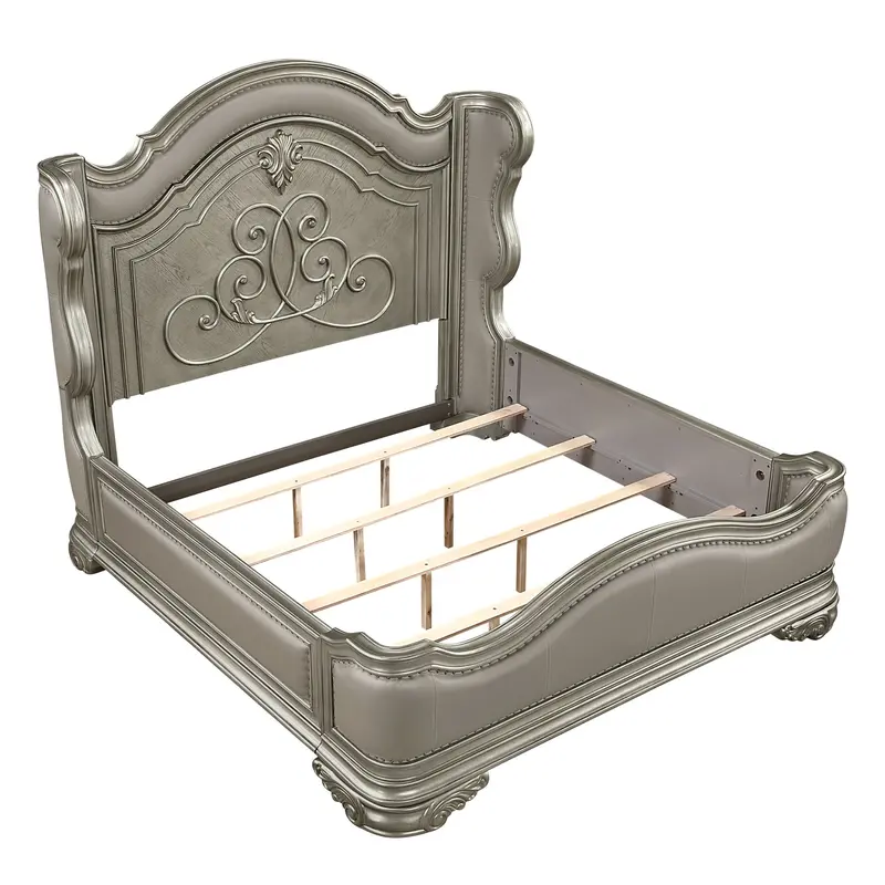 Bella Traditional Wooden Bed Frame With Ornate Detailing 1