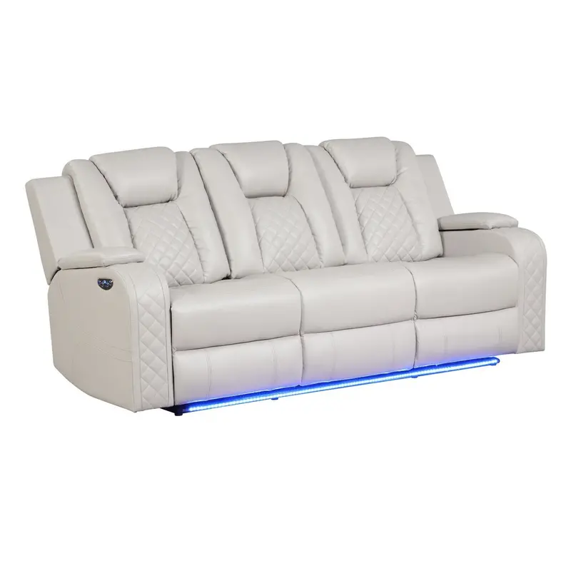 Benz Power Reclining Sofa With Ambient Led Lighting 3