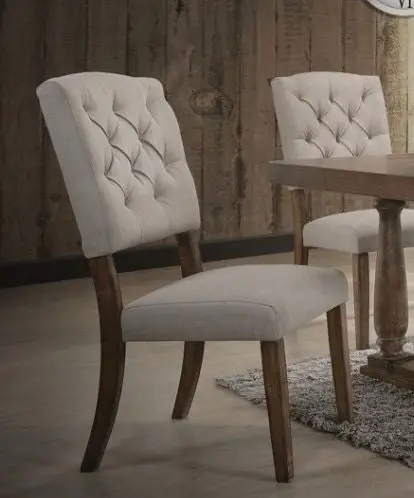 Bernard Weathered-Finish Side Chairs (Set Of 2) 1