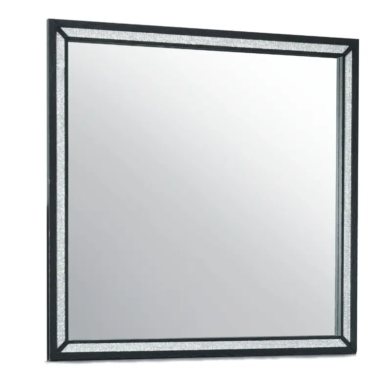 Black Carlos Framed Mirror 1