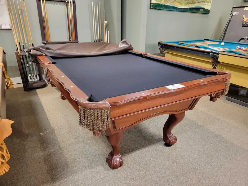 Black Felt-Top Pool Table With Full Accessory Kit (Bcmh) 1